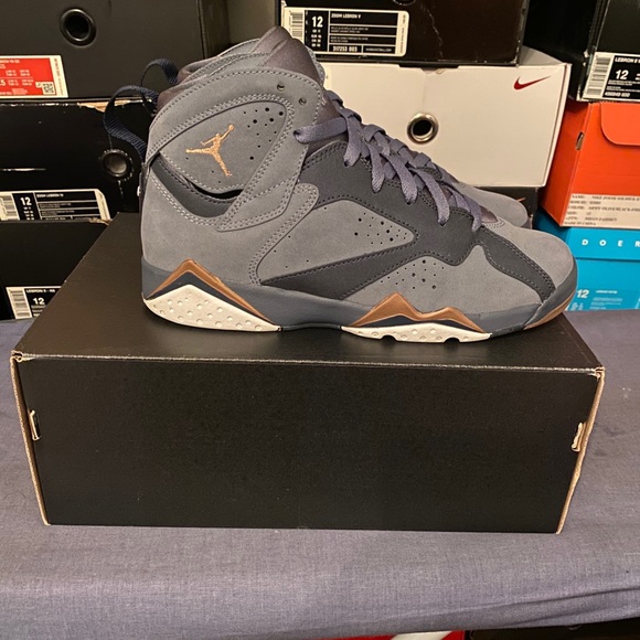 AIR JORDAN 7 RETRO GG SIZE 6.5 BLUE DUSK Pre-owned - Picture 2 of 6